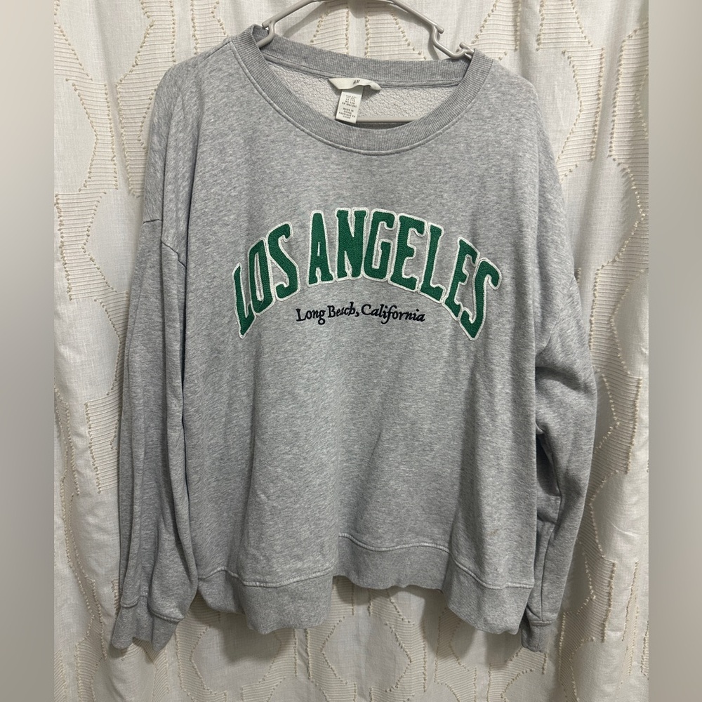 H&M LA Embroidered Crewneck **SEE NOTES**